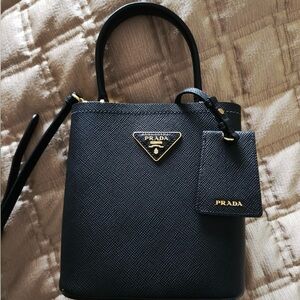 PRADA Small Saffiano Prada Panier Bag